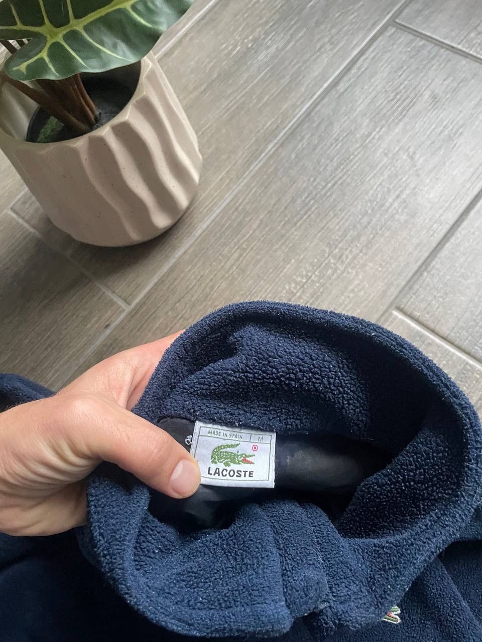 Lacoste fleece vintage baggy jumper