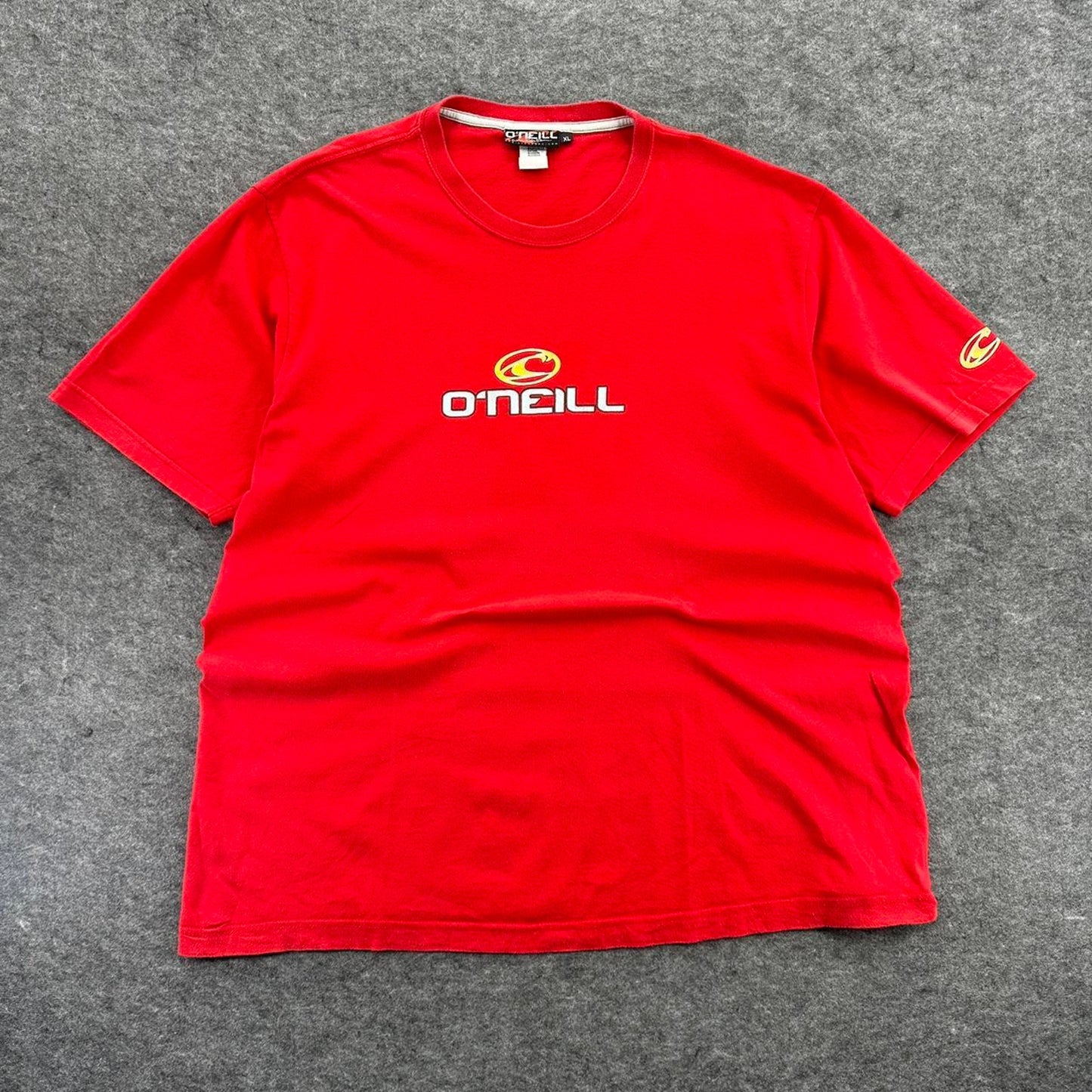 Oneill red surf tee size