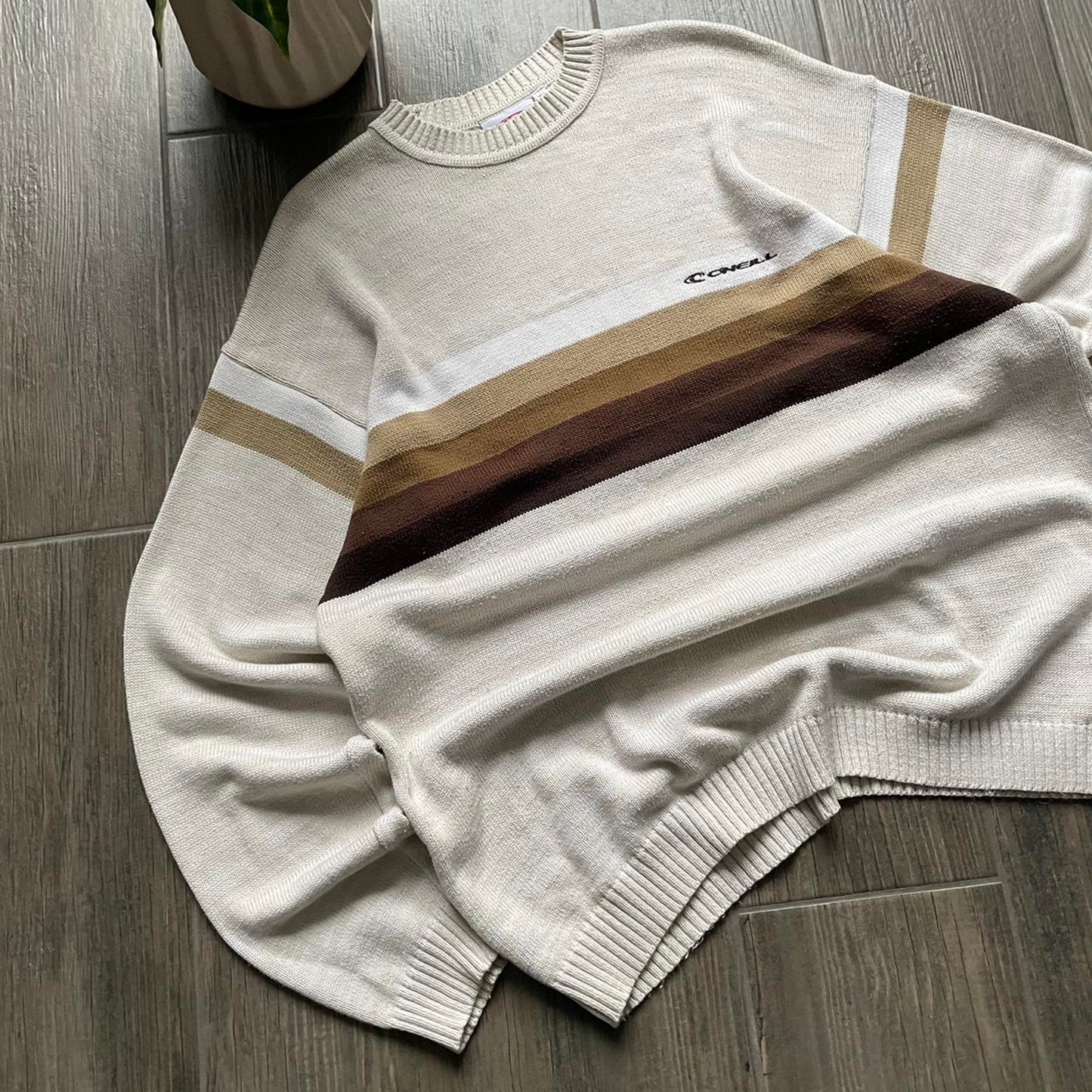 Y2K Oneill beige baggy surf jumper XL