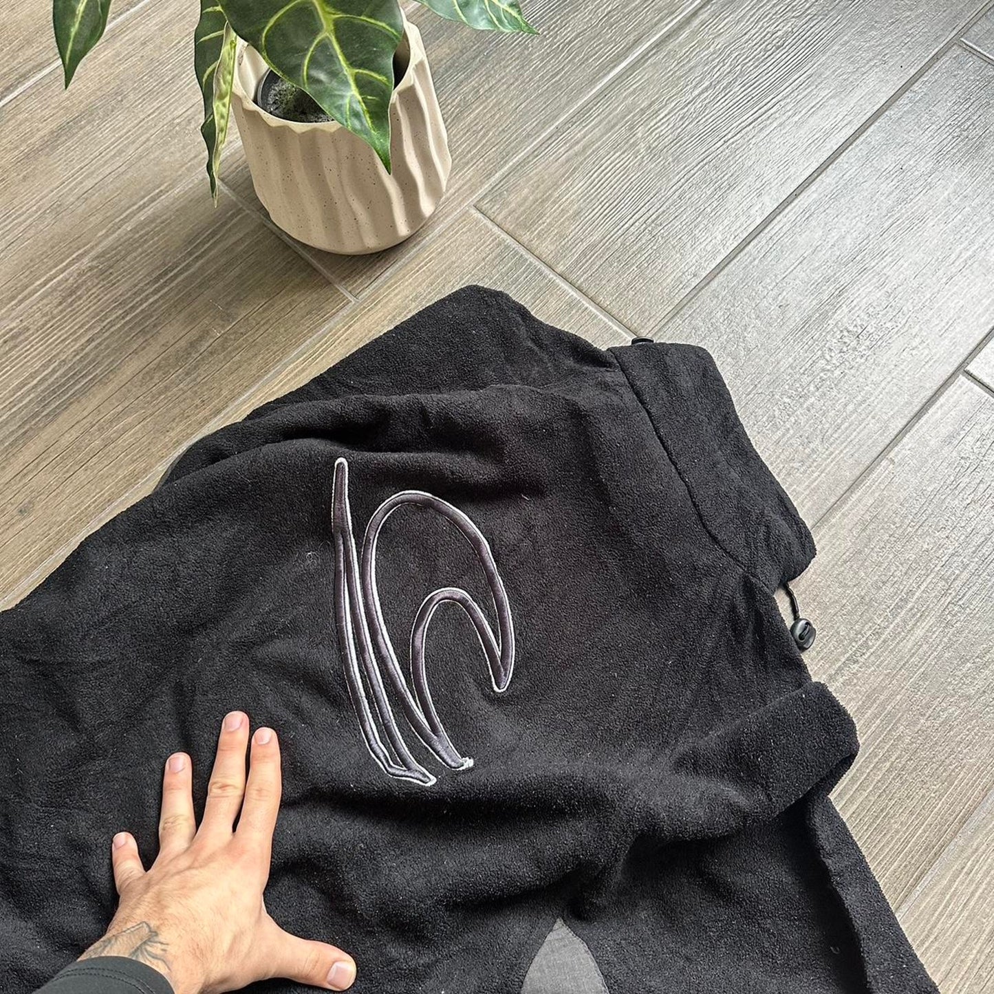 Surf style Y2k fleece baggy jumper L