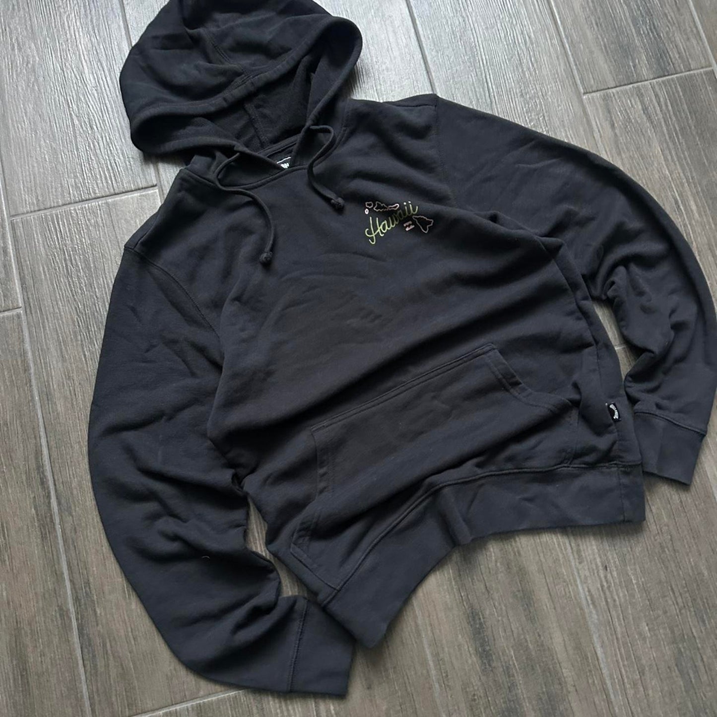 Billabong black hawaii print hoodie