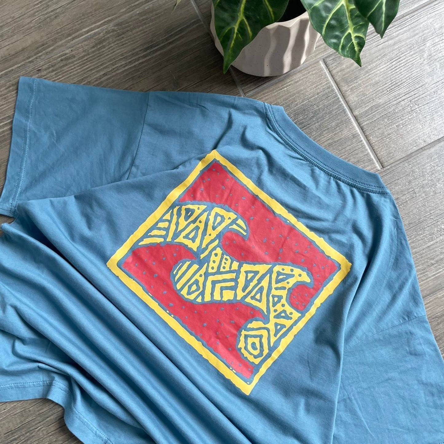 Billabong Surf Big Logo Y2K Vintage T-Shirt Blue Size L