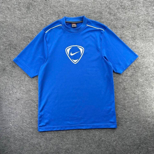 Nike blue soccer jersey with