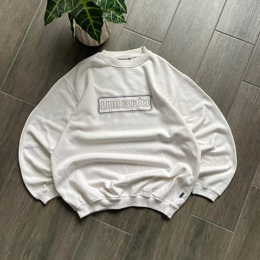 Umbro baggy white streetwear XL sweatshirt