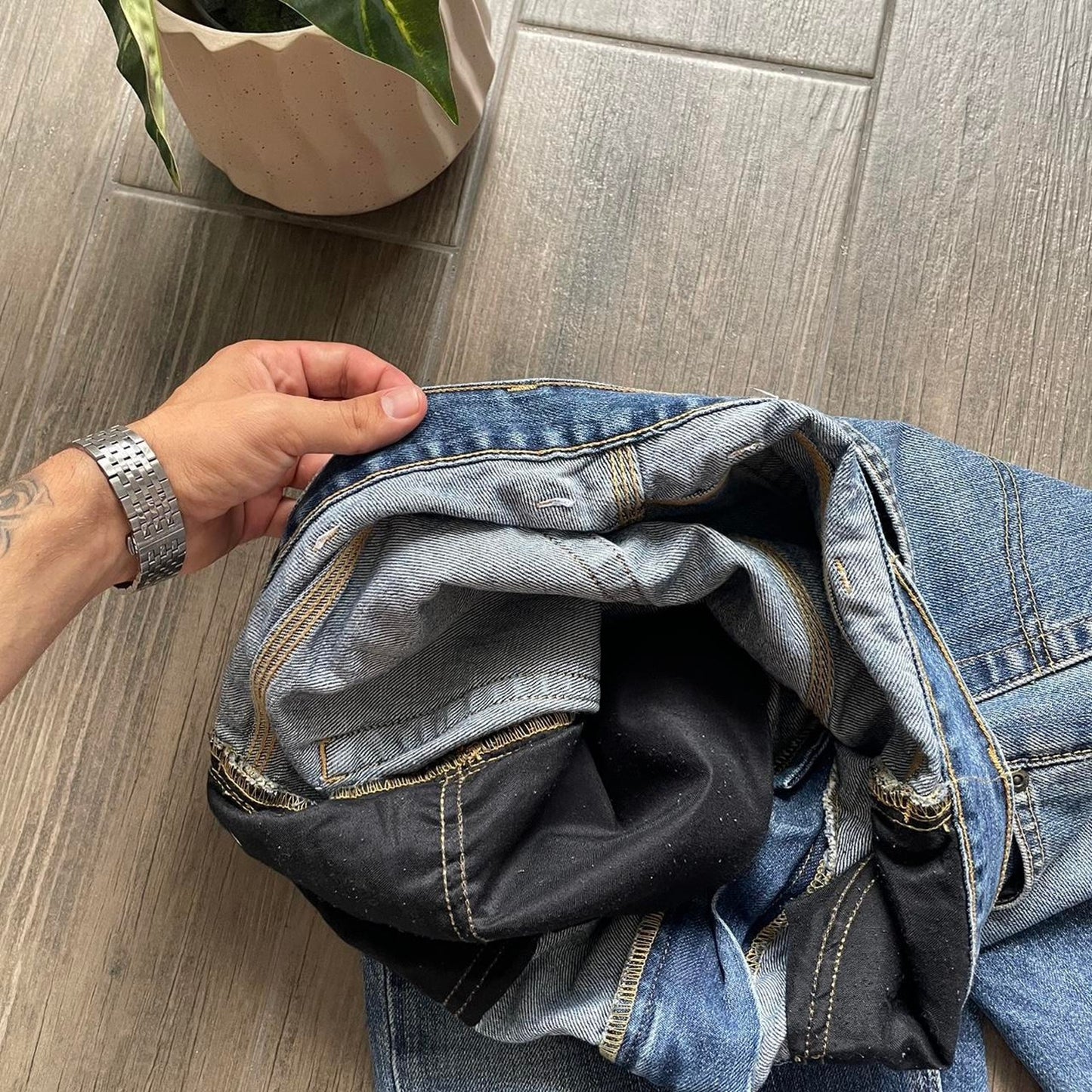 Carhartt distressed denim baggy jeans