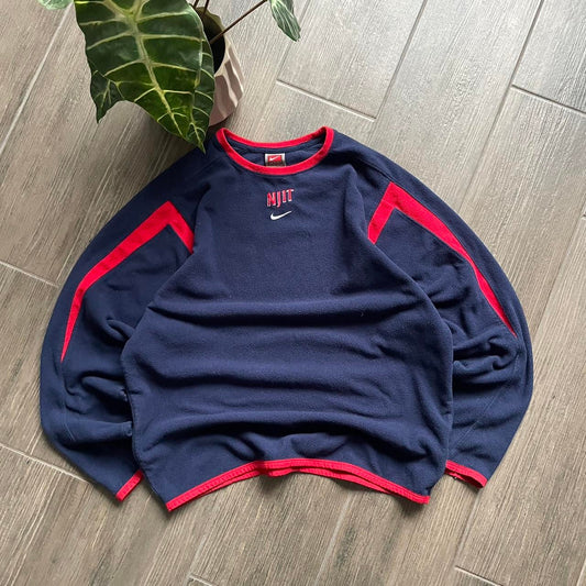 Y2K Nike boxy fit fleece swoosh baggy sweatshirt