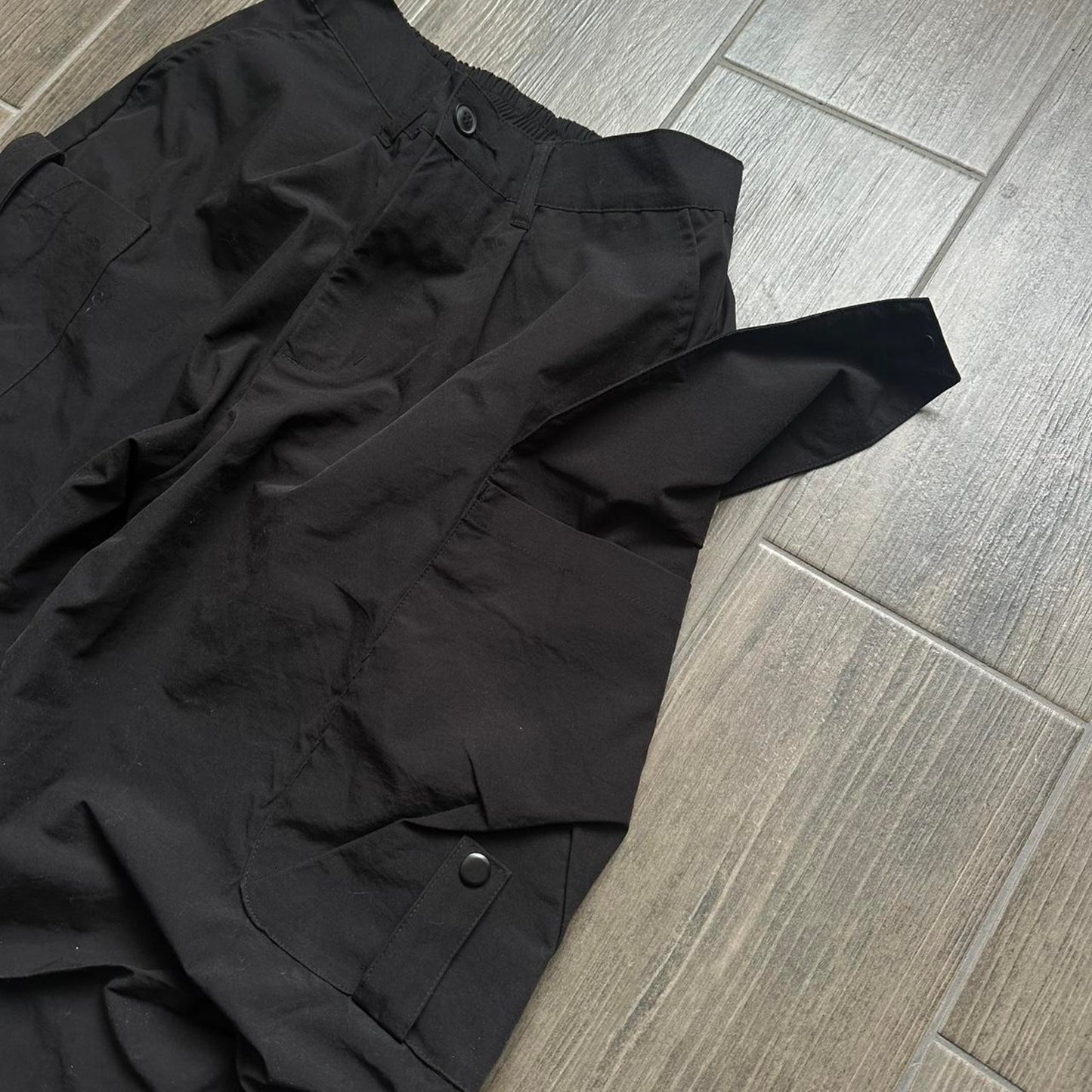Black cargo waterproof pants