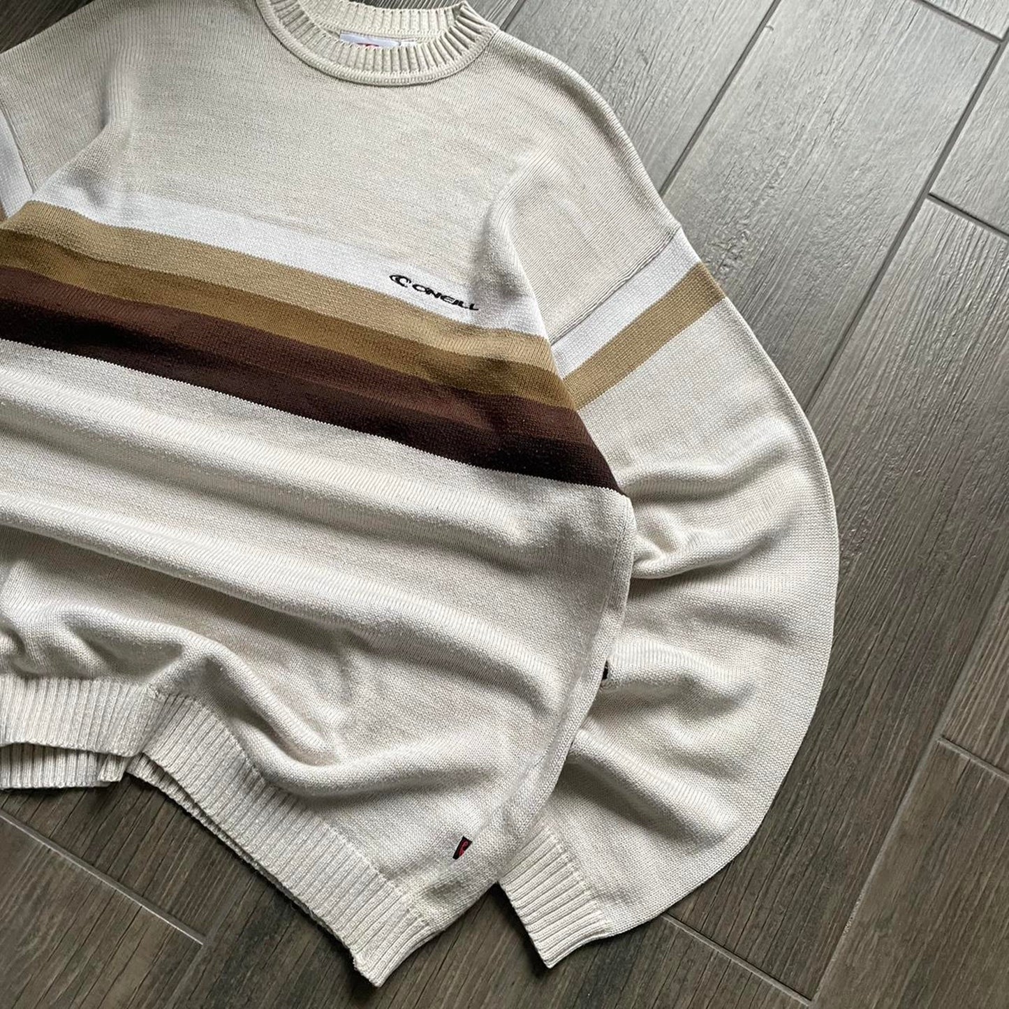 Y2K Oneill beige baggy surf jumper XL