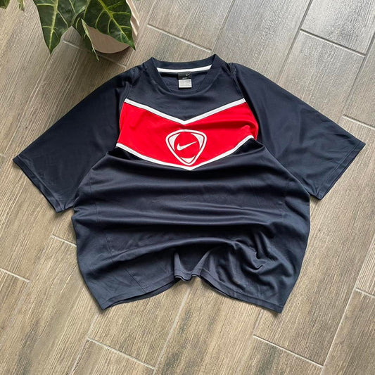 Nike big swoosh vintage baggy y2k tee