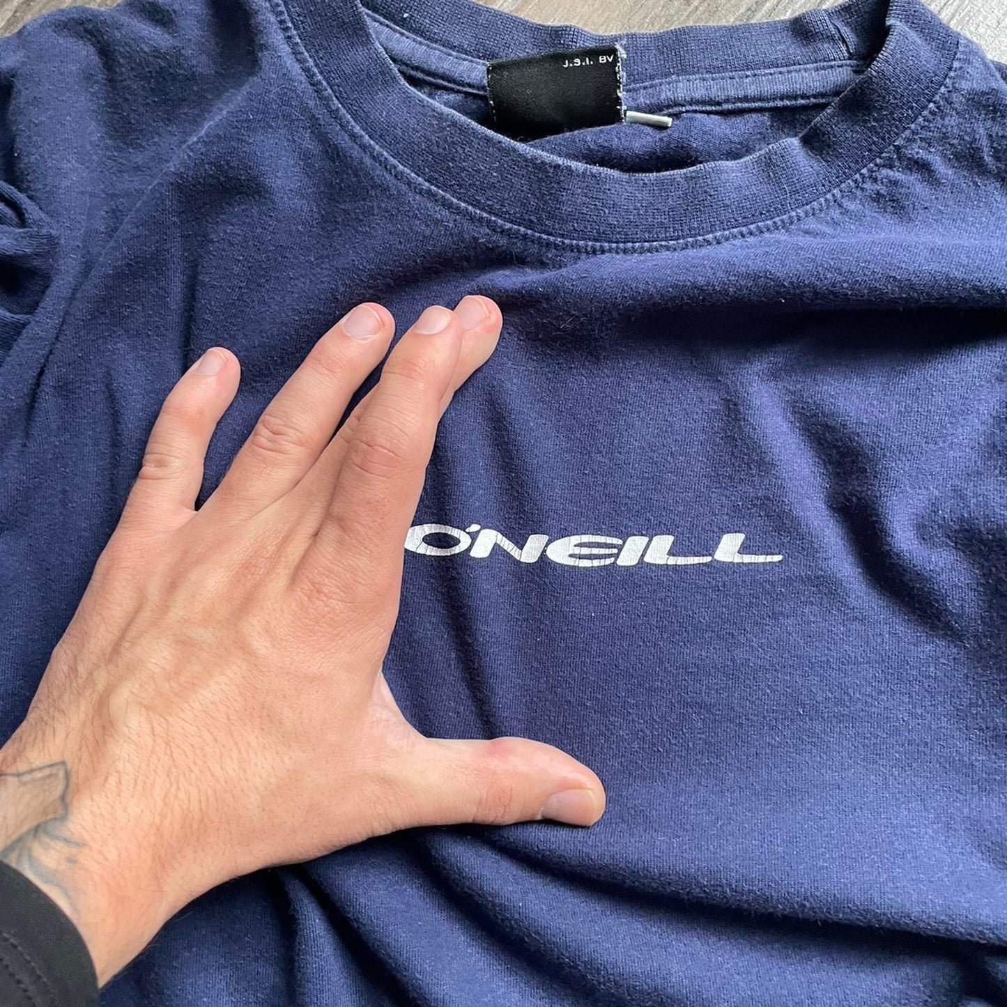 Oneill y2k navy big logo surf vintage long sleeve tee