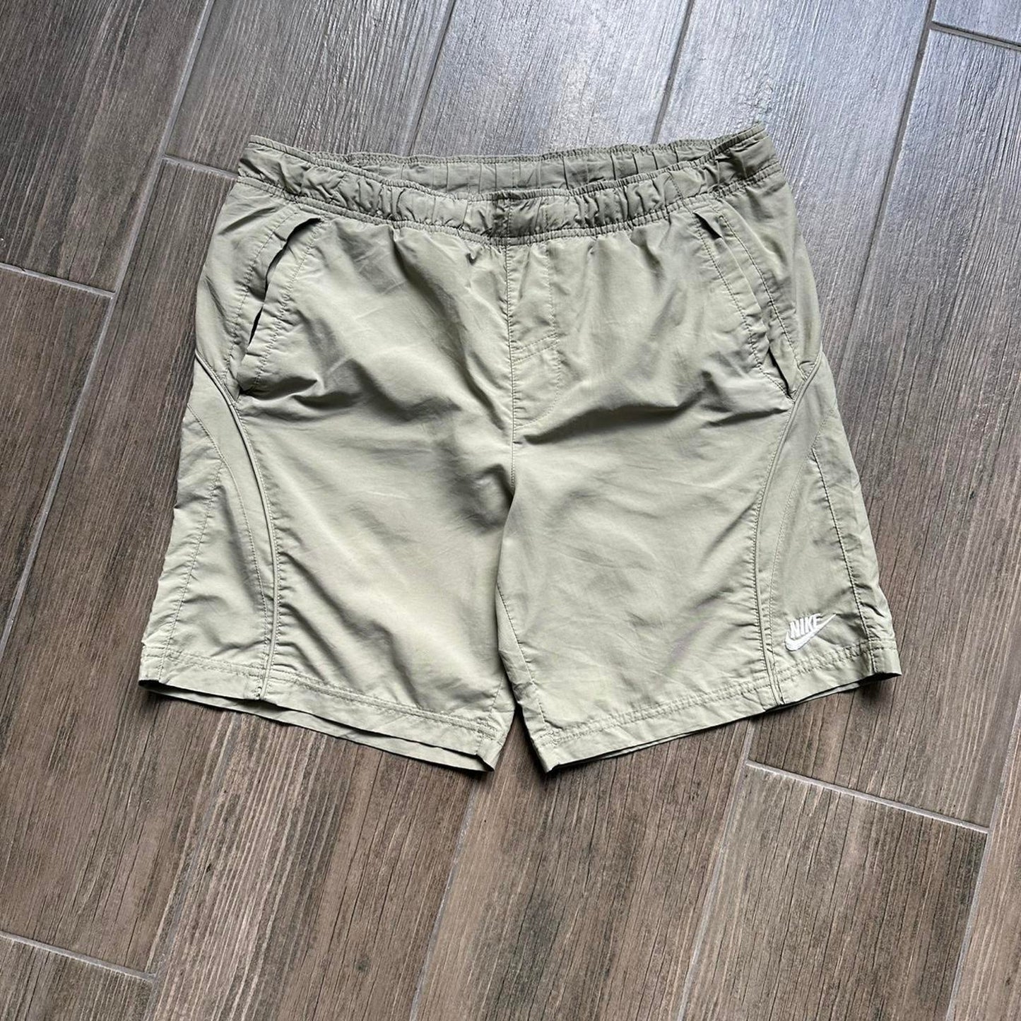 Nike khaki green shorts with