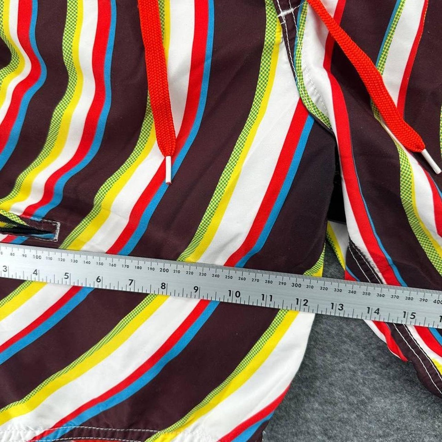 Y2k board shorts with multicolored