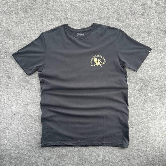 Quiksilver Black Surfboard Graphic T-Shirt