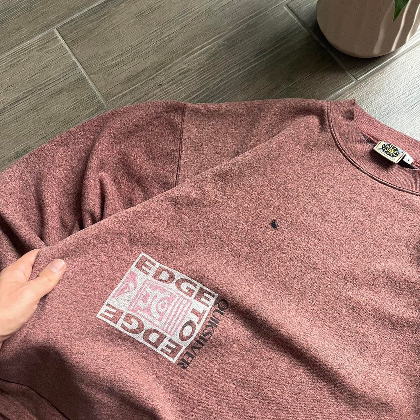 Quiksilver 90s archive surf-wear L sweatshirt