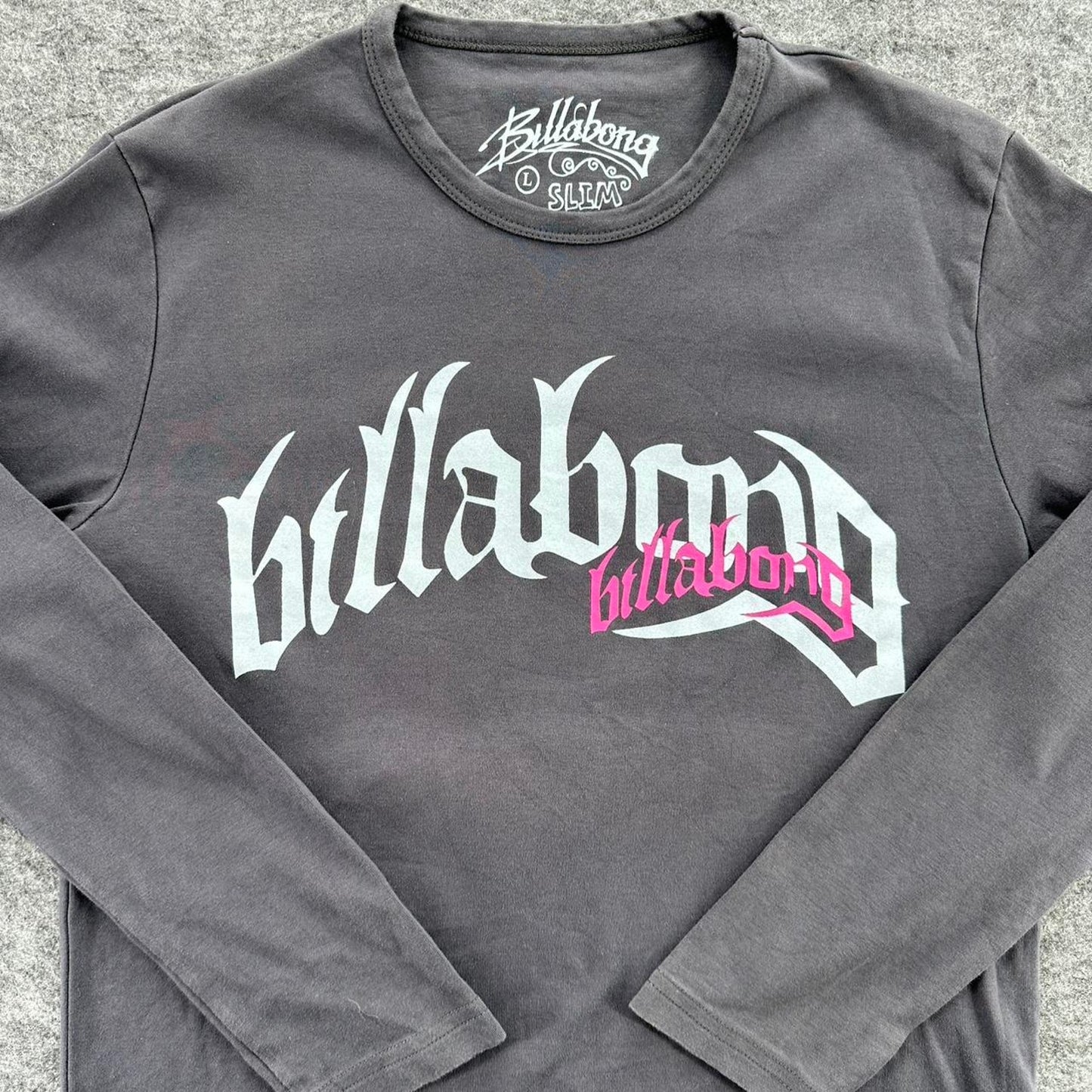 Billabong grey long sleeve shirt