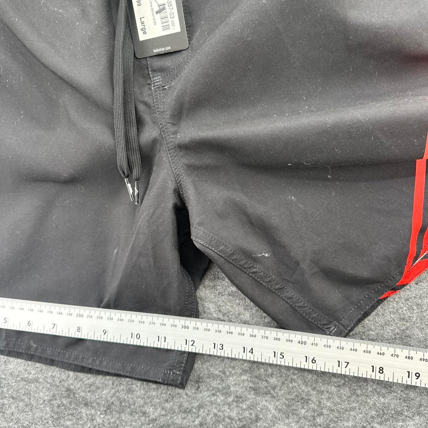 Quiksilver black swim shorts with