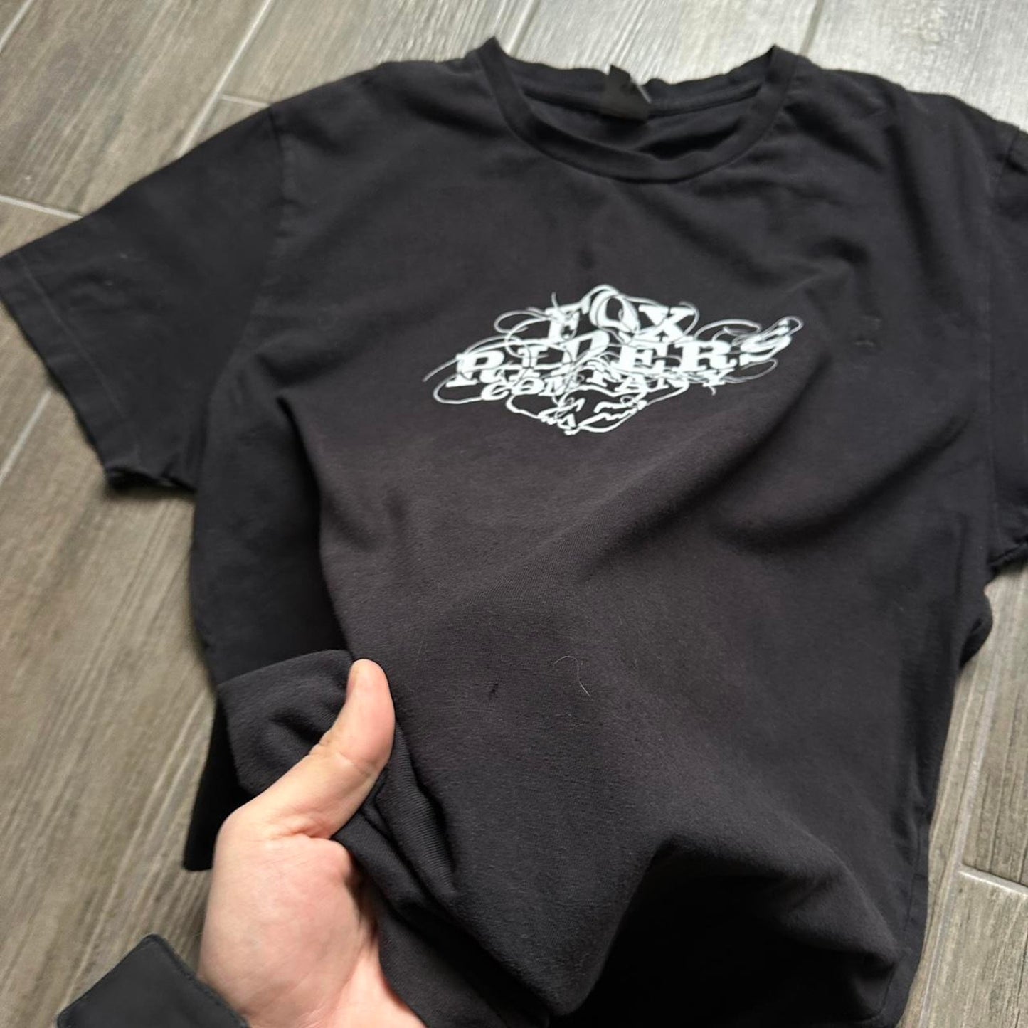 Fox Racing black t-shirt with white graphic