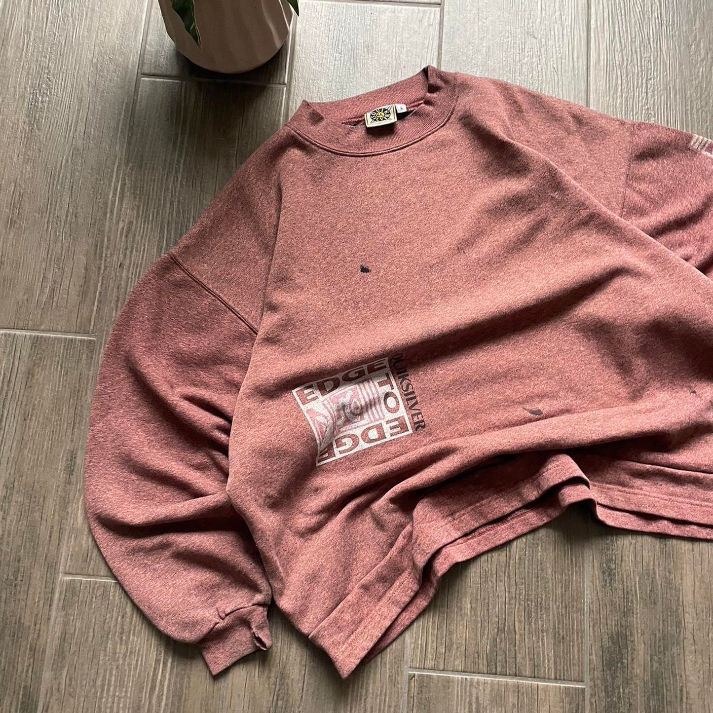 Quiksilver 90s archive surf-wear L sweatshirt