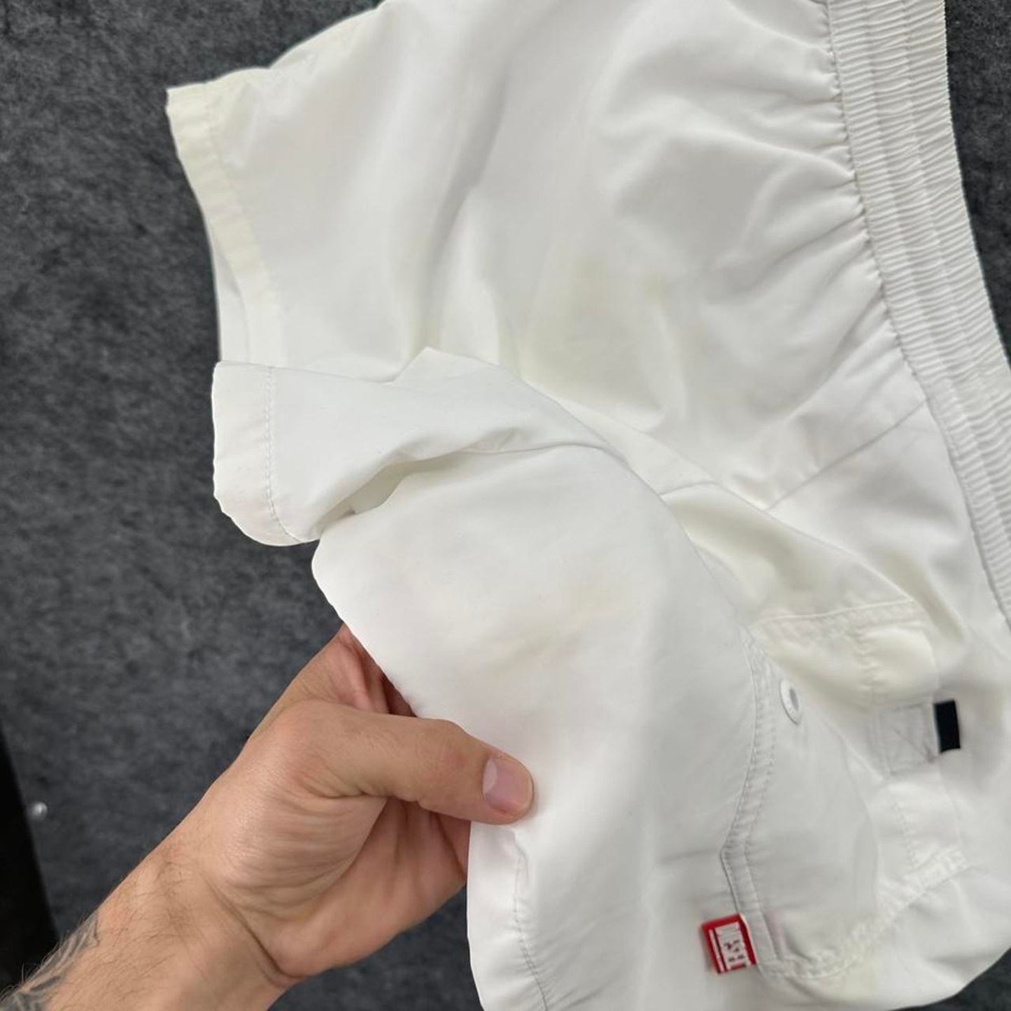 Diesel y2k white swim shorts