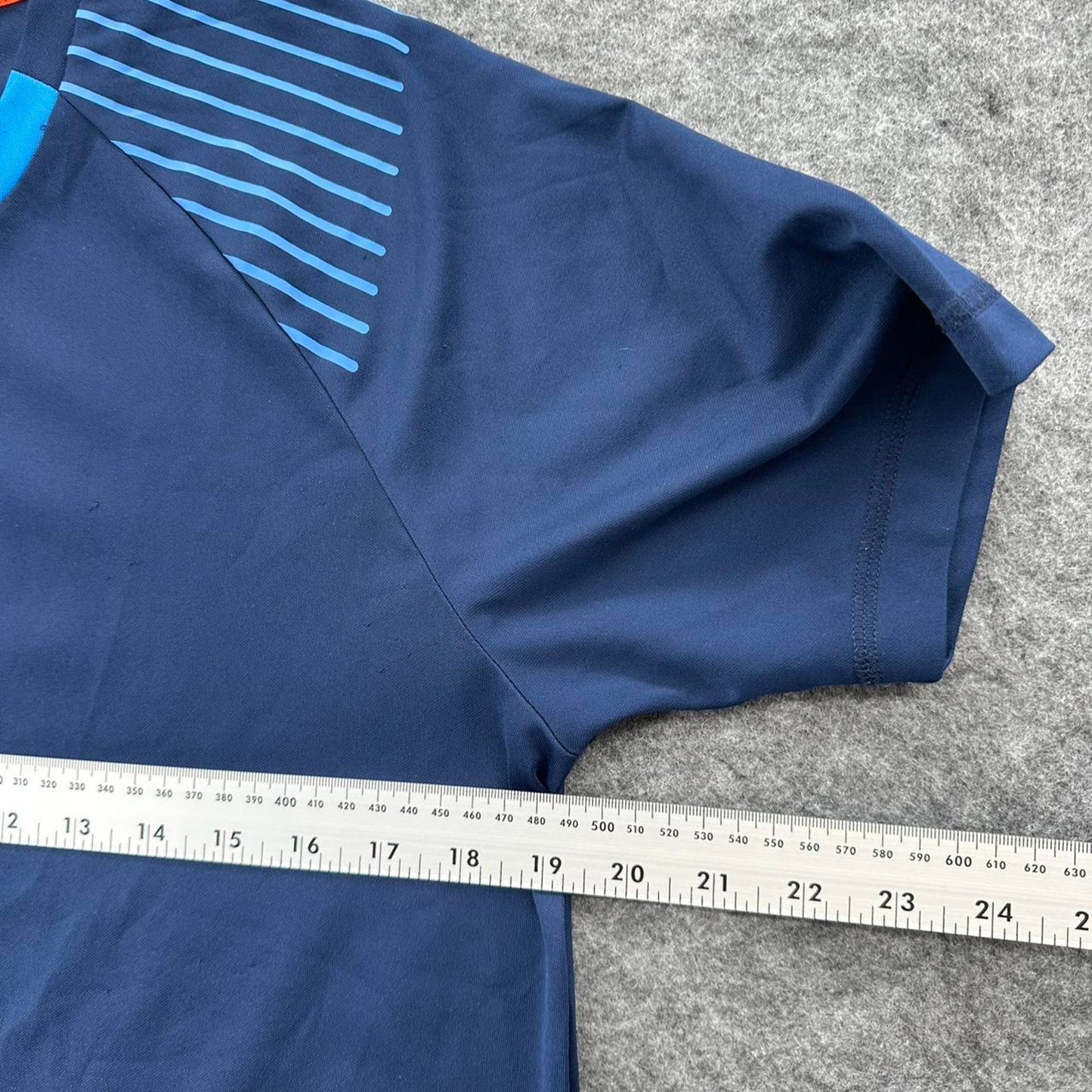 Adidas navy blue t shirt with