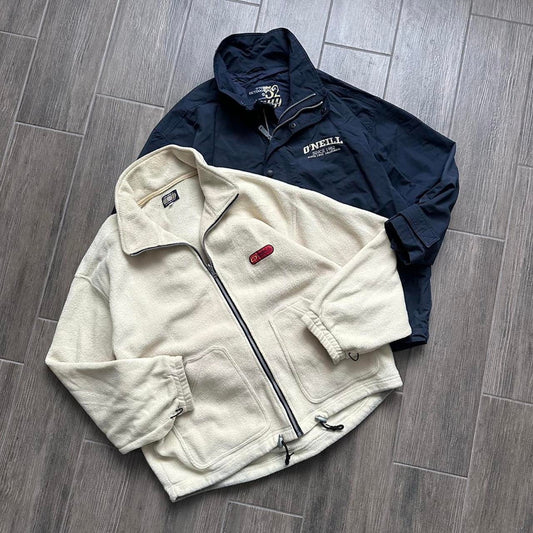 Oneill 3 in 1 navy blue jacket with fleece lining