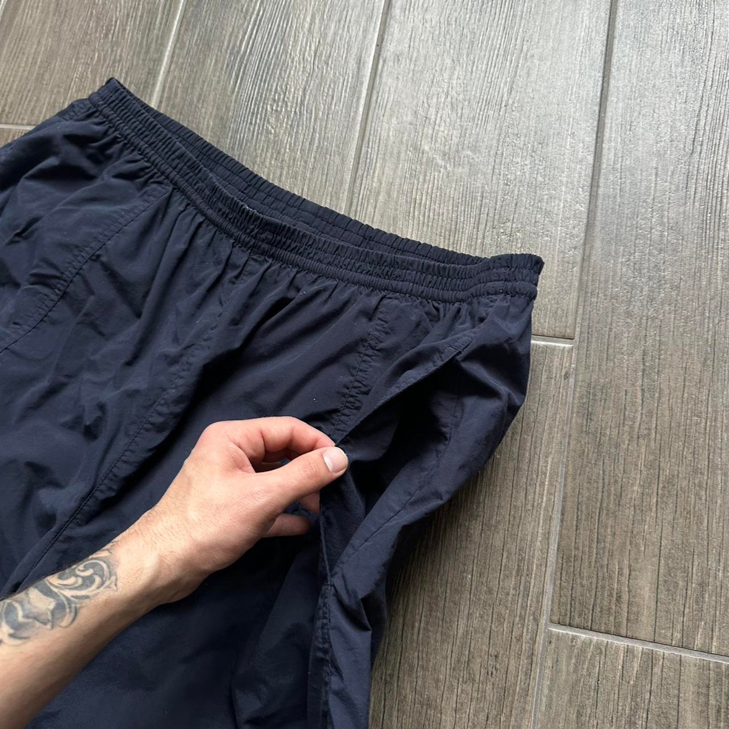 Nike navy blue running shorts