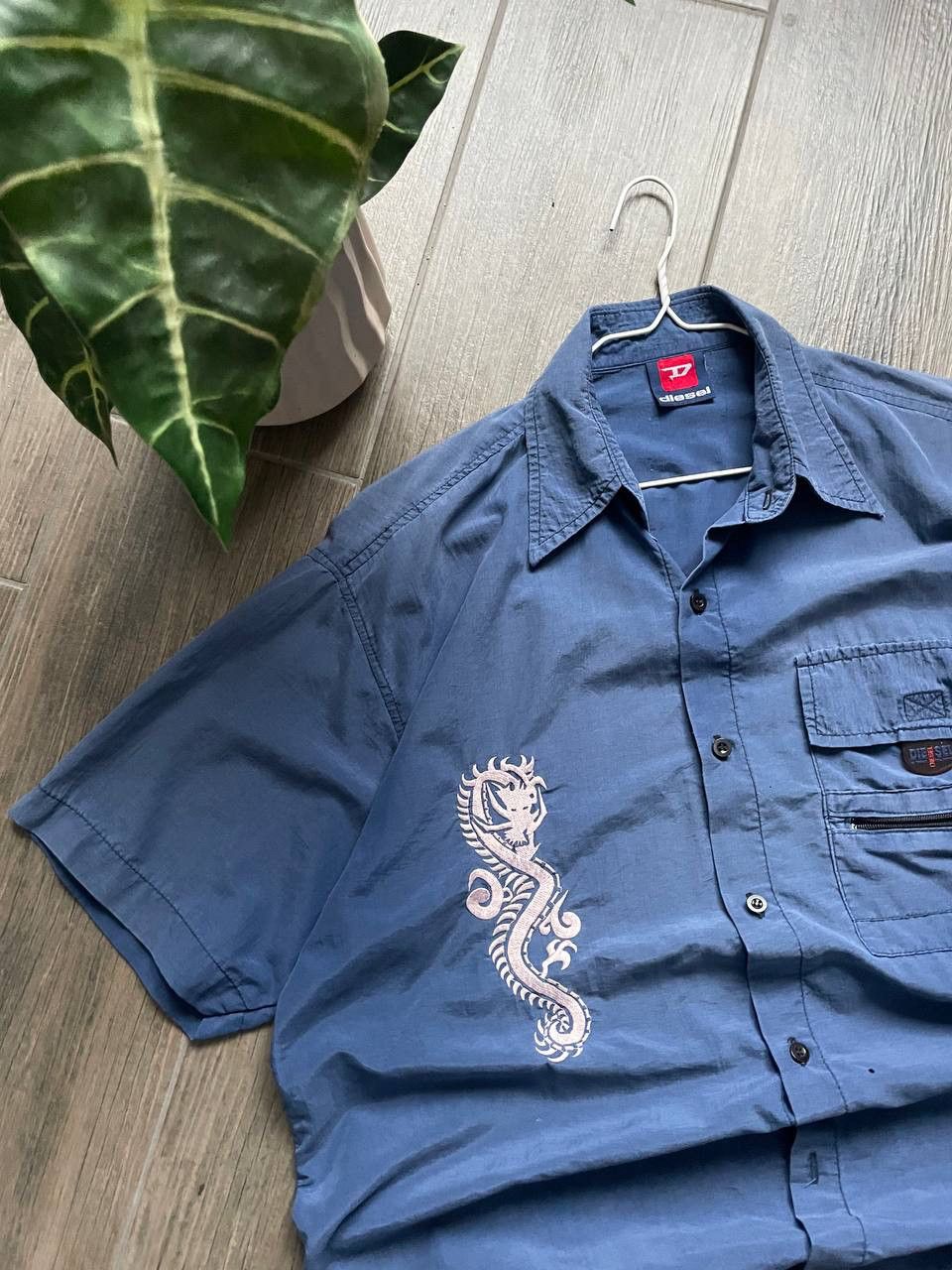 Diesel dragon japanese style vintage baggy shirt