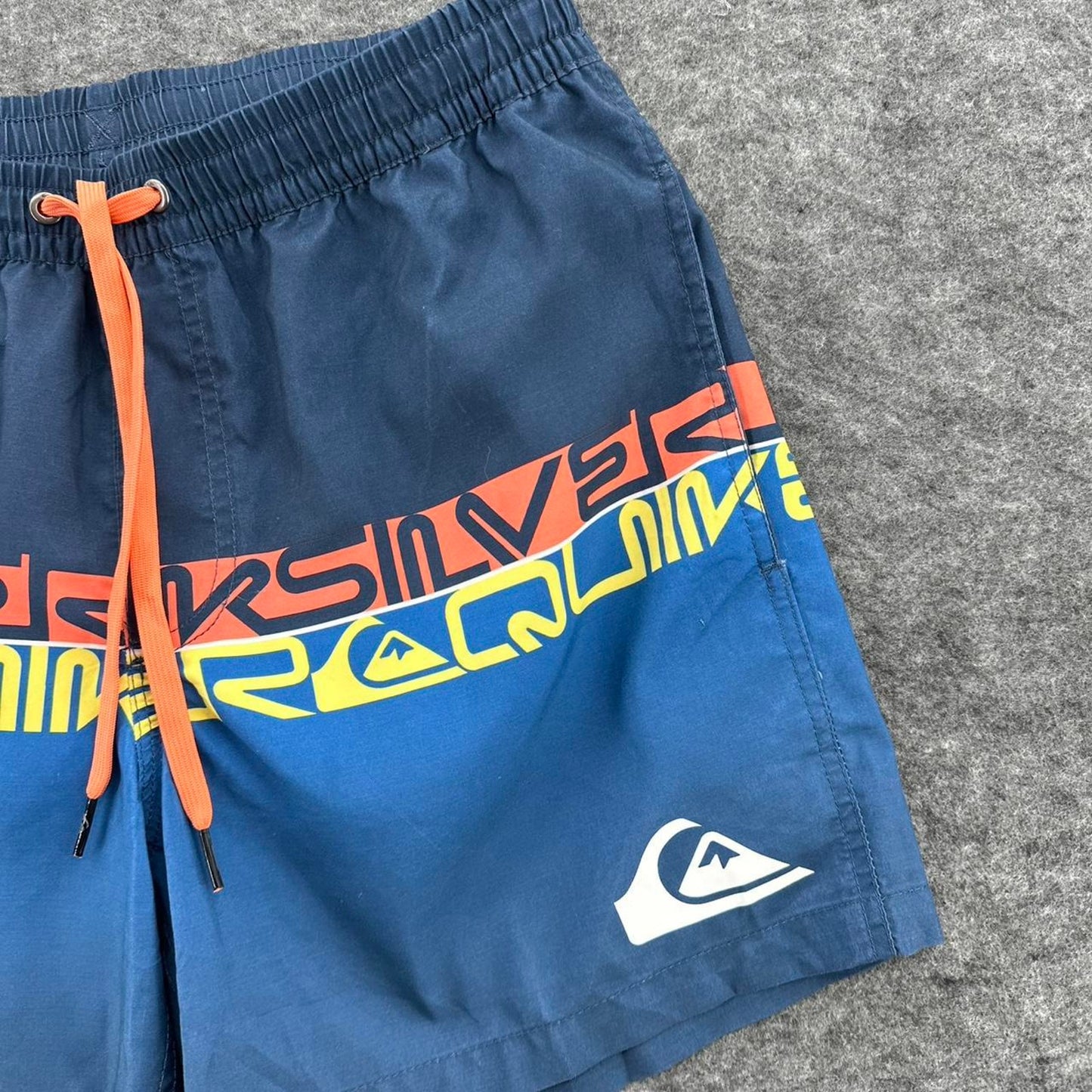 Quiksilver blue swim shorts with