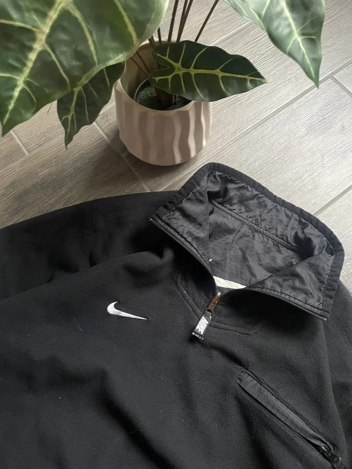 Nike 90s vintage black 2 in 1 reversible jumper