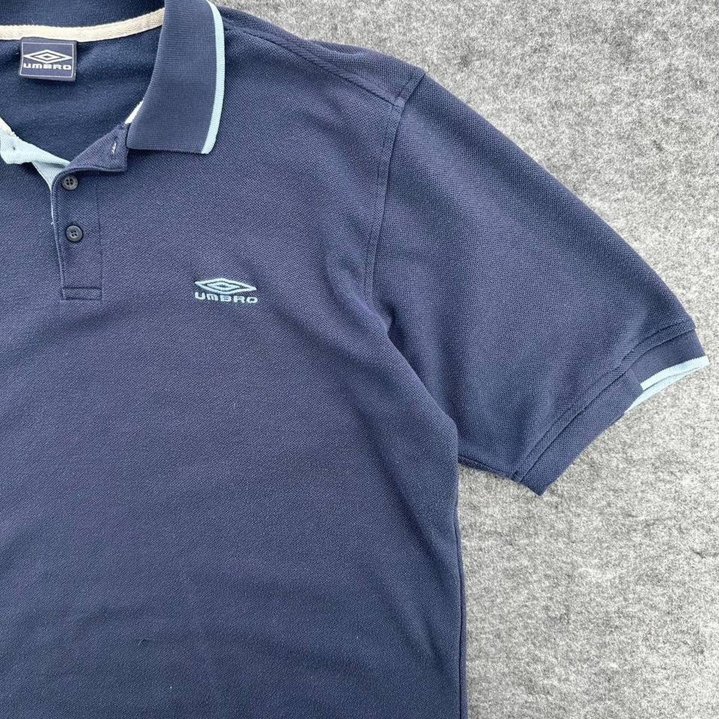 Umbro navy blue polo shirt