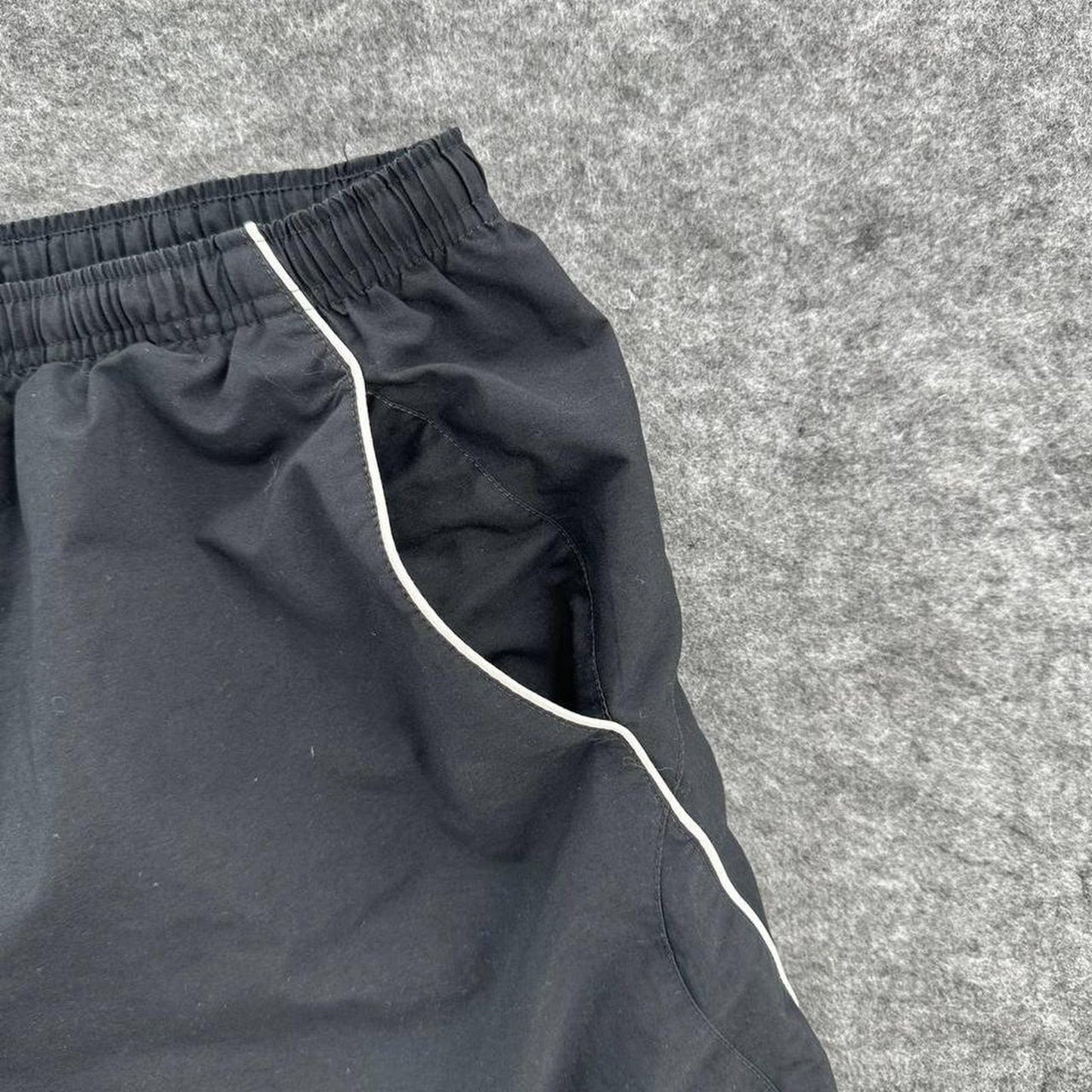Nike black shorts with white