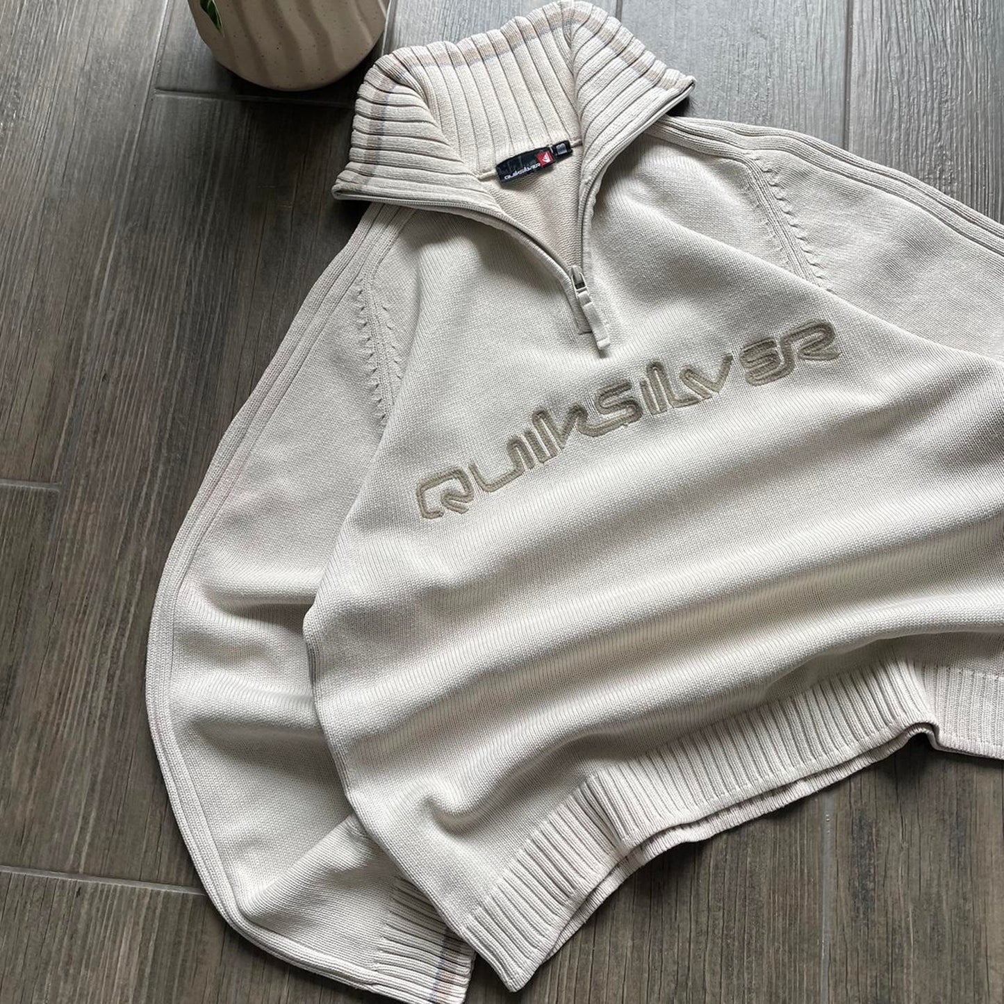 Quiksilver knitt 1/3 zip surf jumper