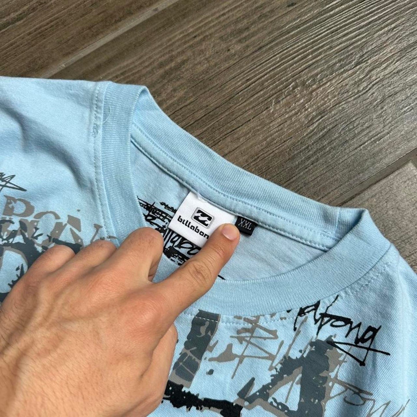 Billabong blue graphic tee