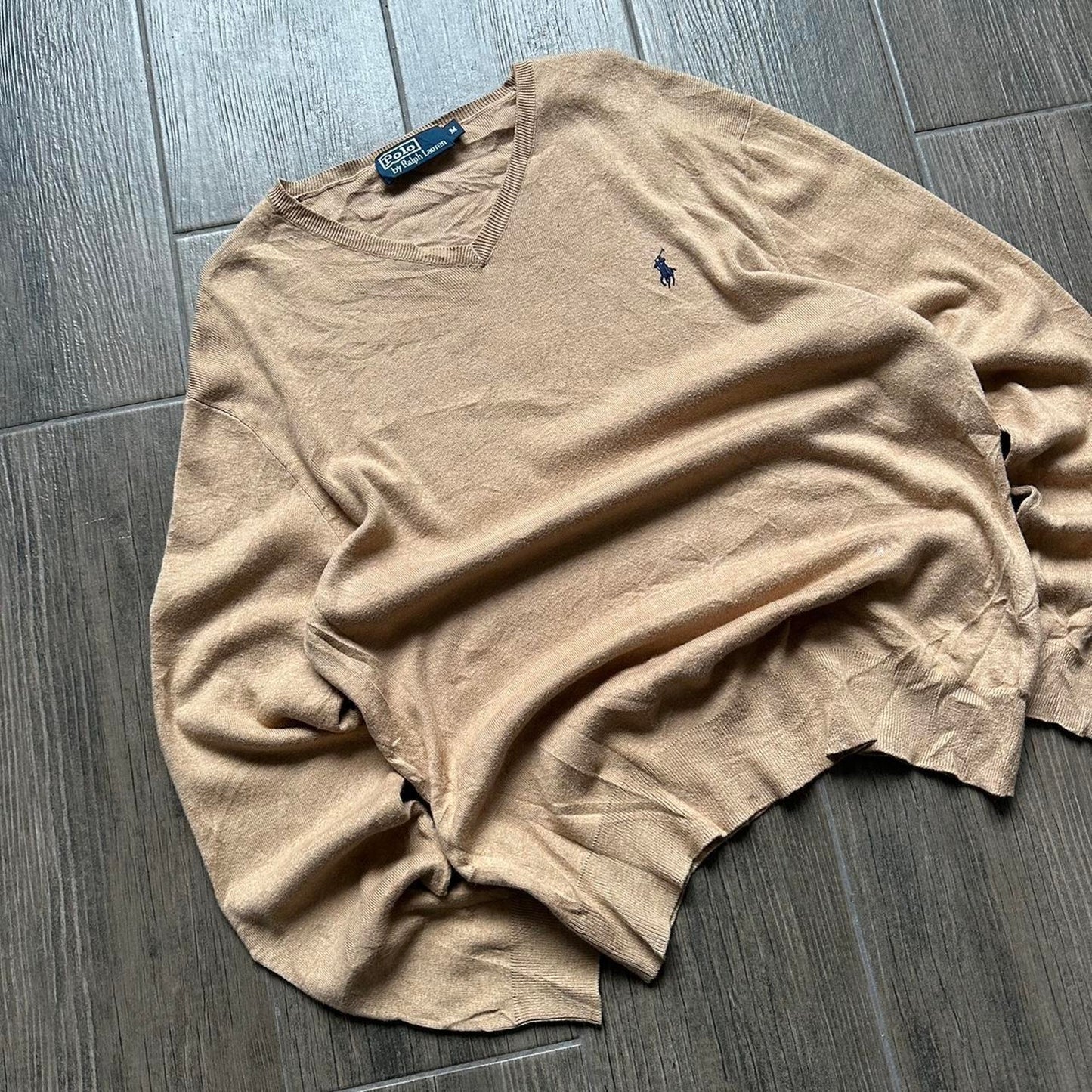 Polo Ralph Lauren cotton y2k v neck jumper