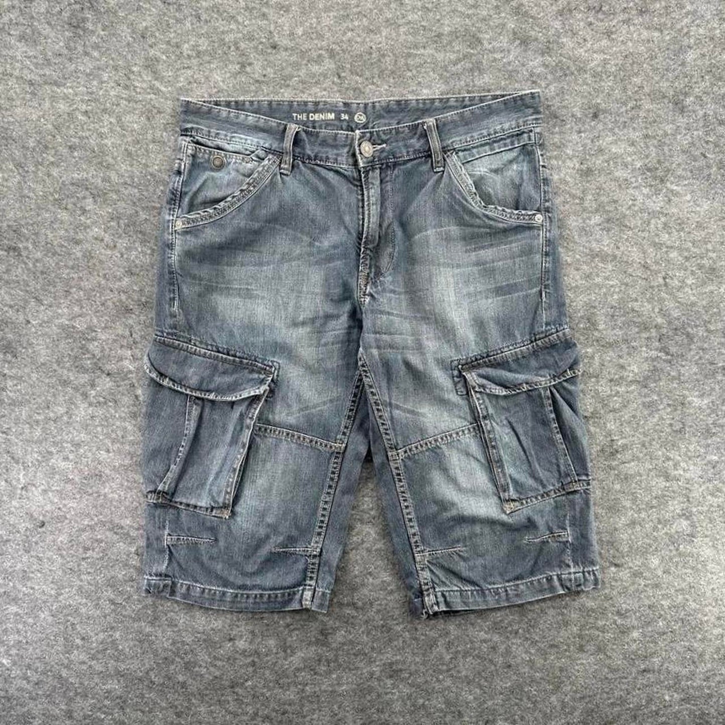 Y2k ca baggy cargo denim
