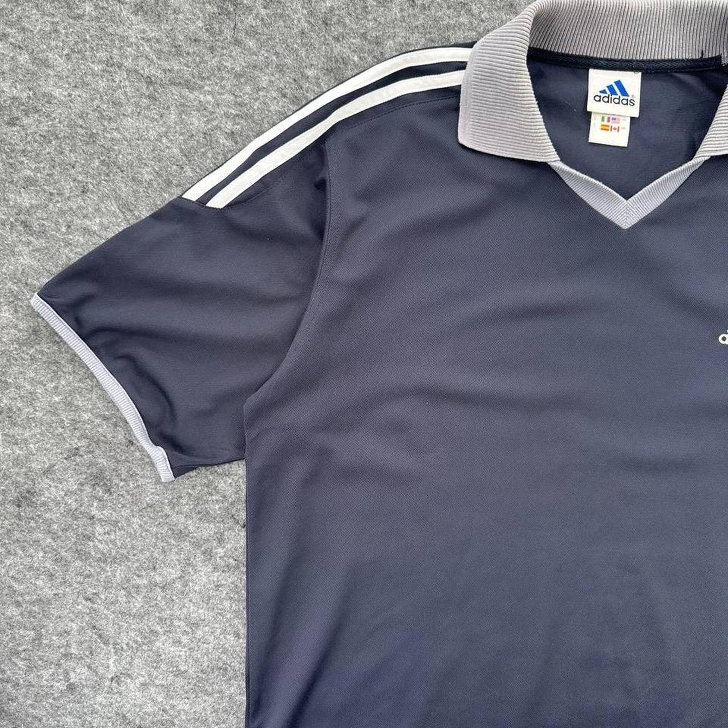 Adidas navy blue polo shirt