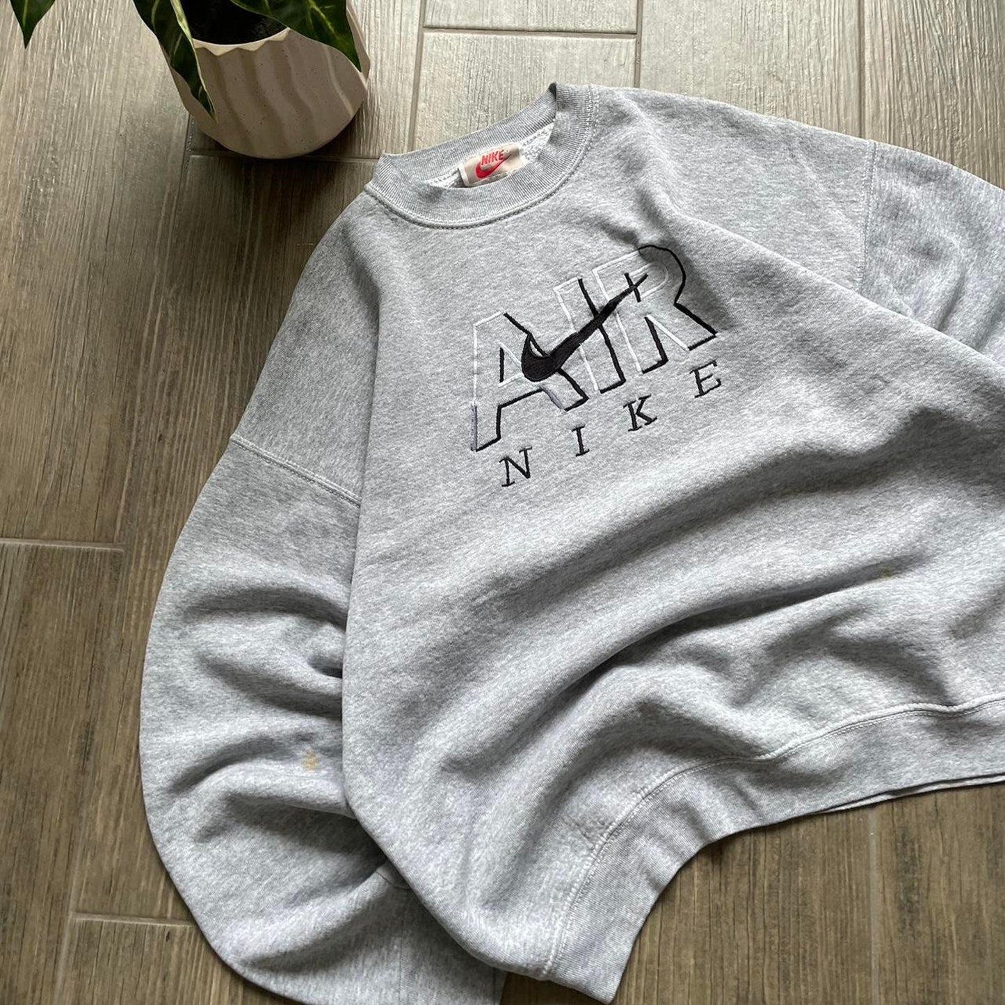 Nike grey made in usa 90s vintage Oversized L sweatshirt