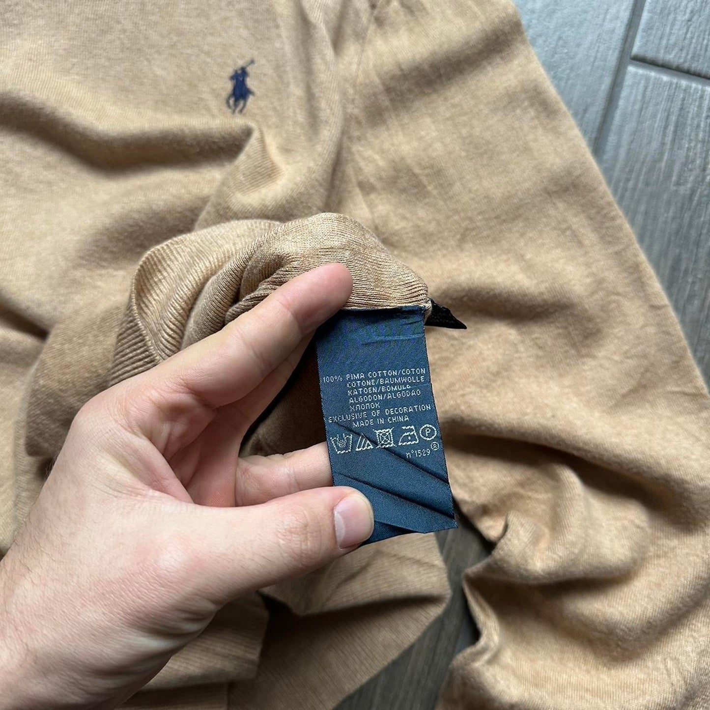 Polo Ralph Lauren cotton y2k v neck jumper