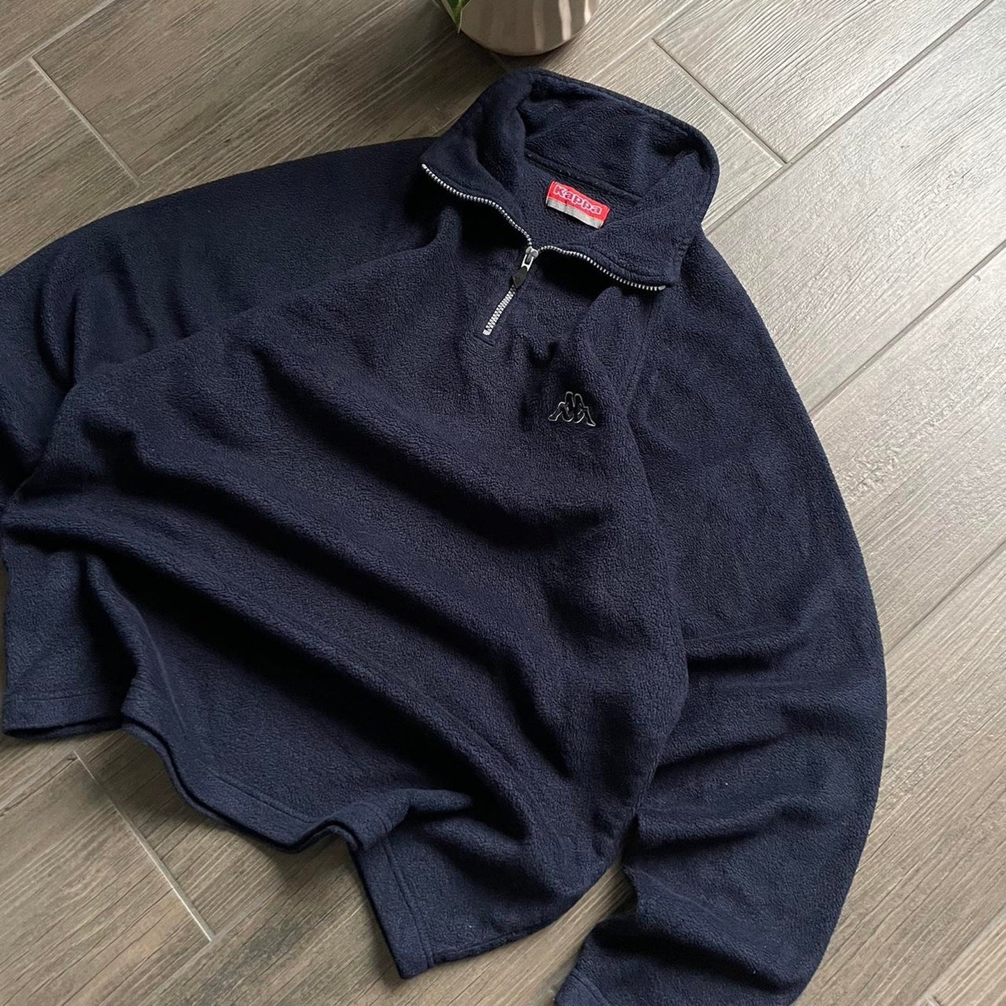 Kappa fleece navy y2k baggy jumper