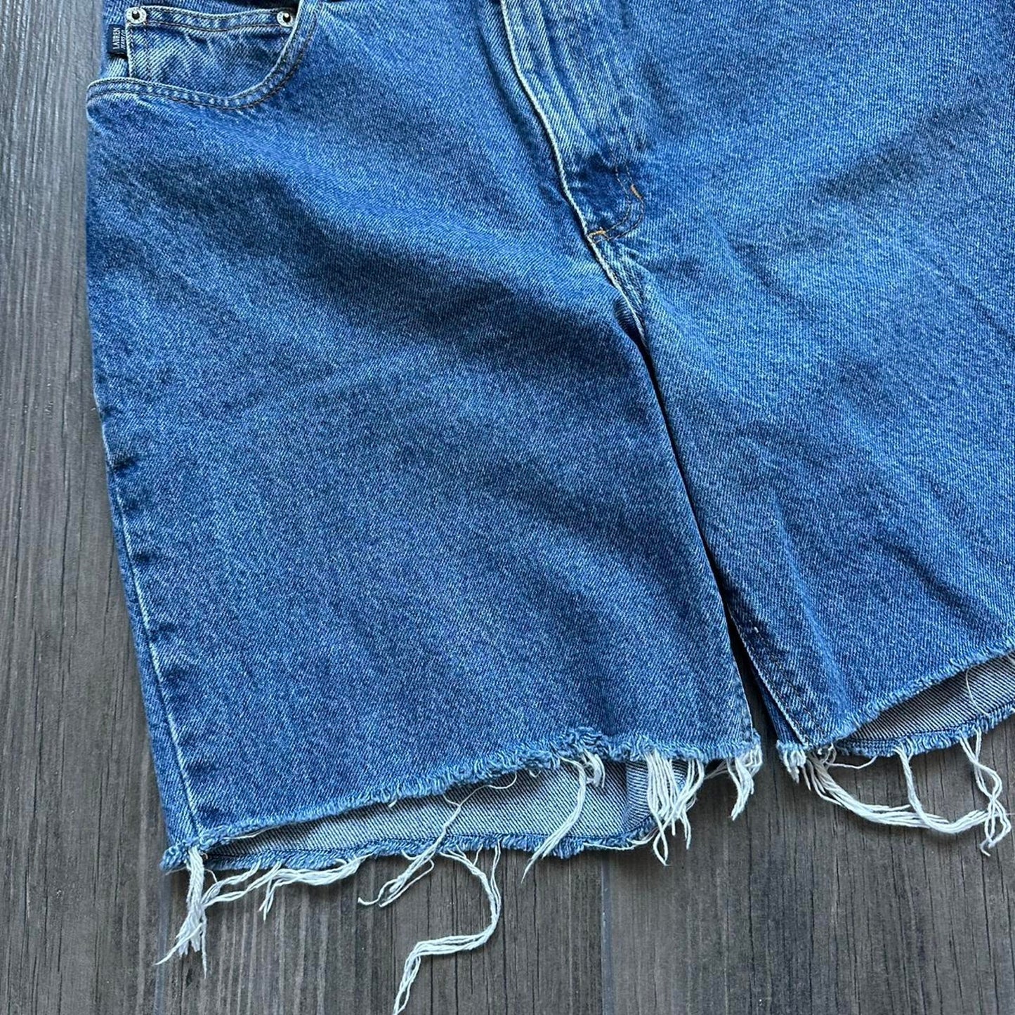 Polo Ralph Lauren distressed blue vintage shorts