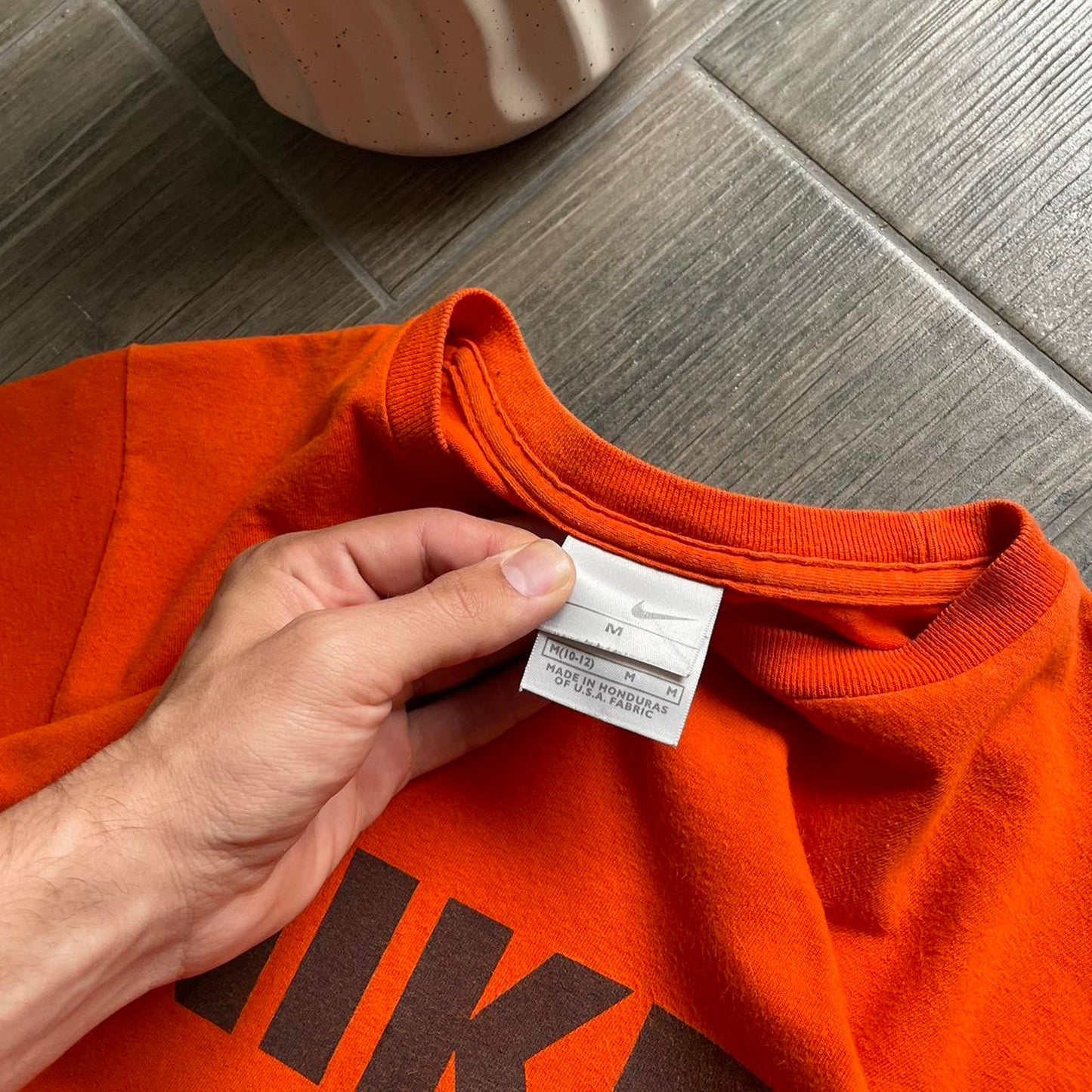 Nike wmns orange vintage tee