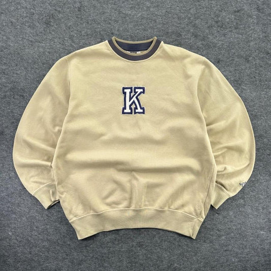 Kappa Cream & Tan Crewneck Sweatshirt