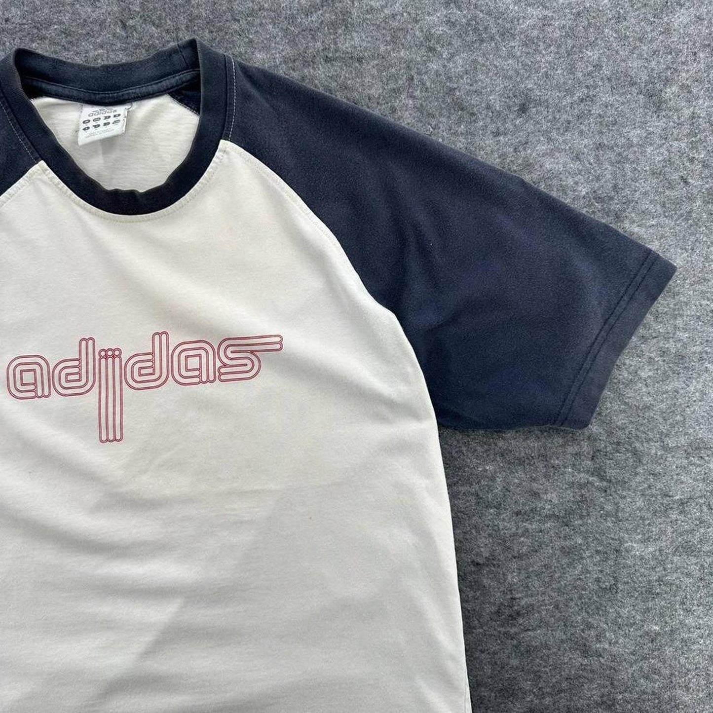 Adidas white navy baseball