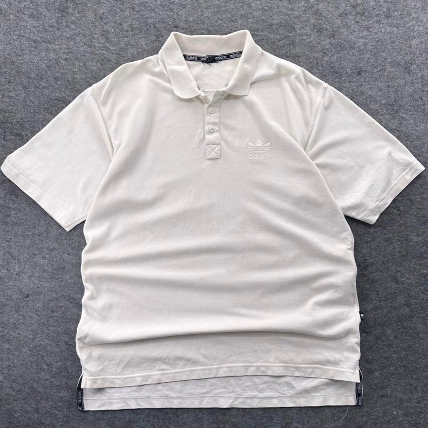 Adidas white polo shirt