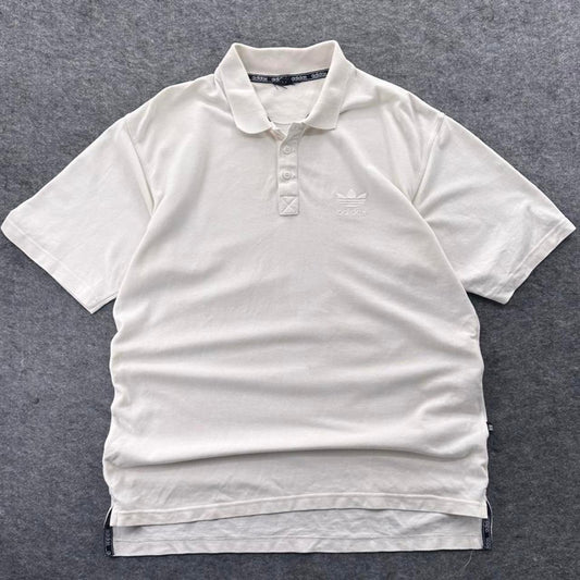 Adidas white polo shirt