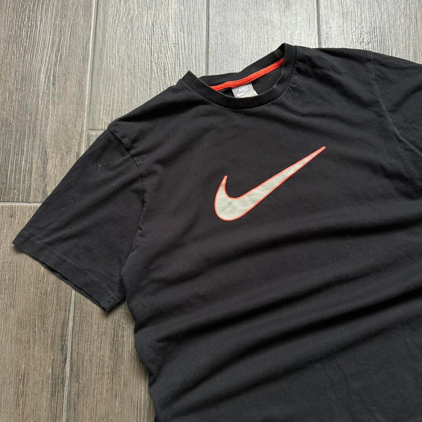 Nike black cotton t shirt with