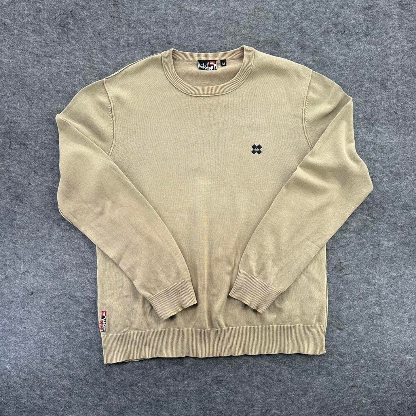Quiksilver cream crewneck sweatshirt
