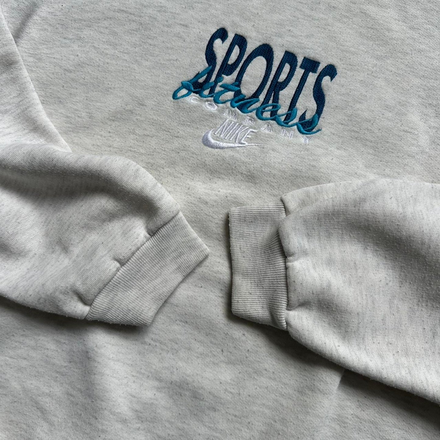 Nike grey crewneck sweatshirt with embroidered logo