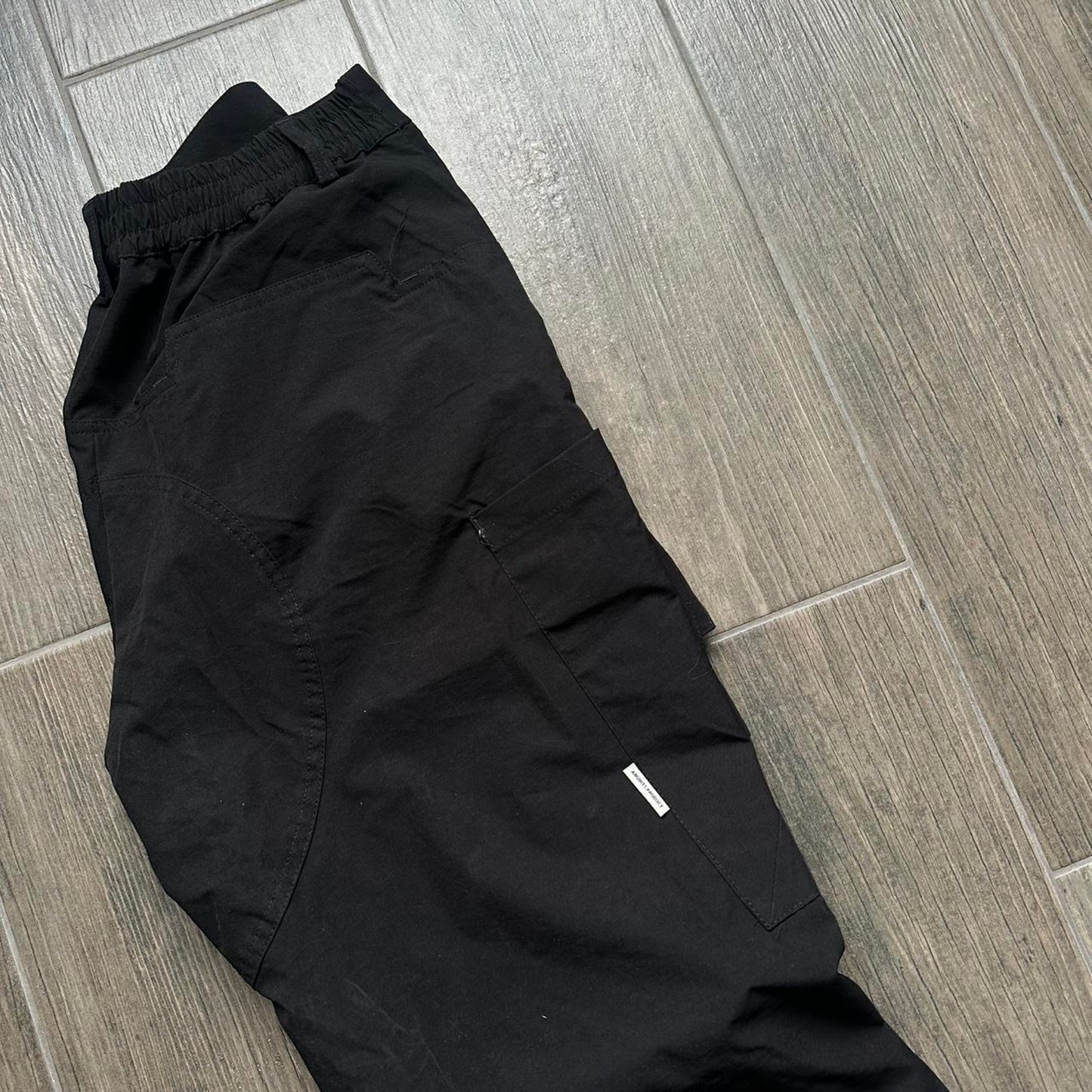 Black cargo waterproof pants
