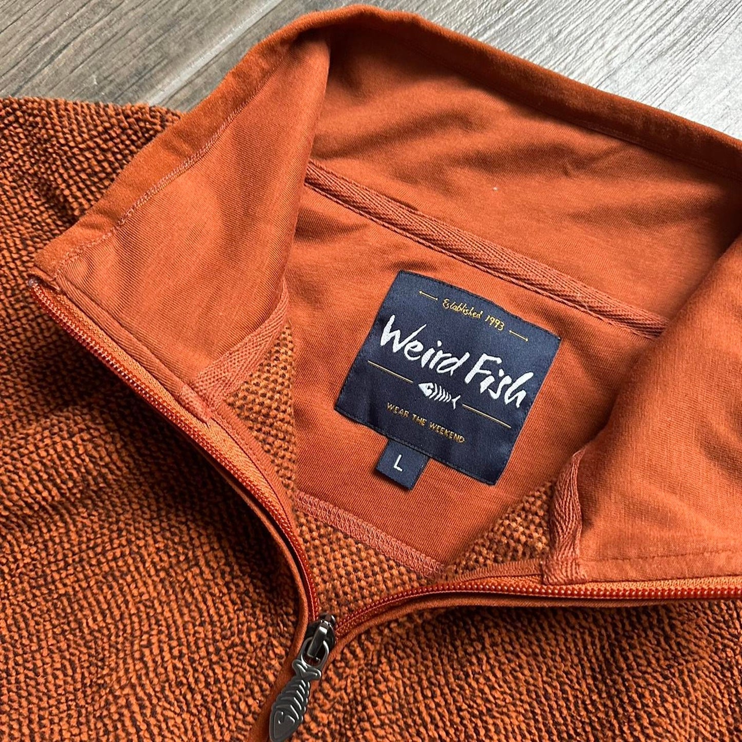 Weird Fish Y2K baggy surf jumper L